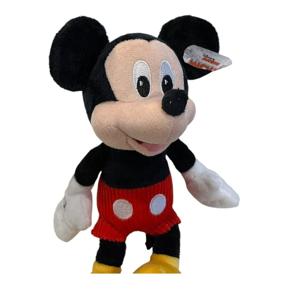 Mickey‎ Mouse Plush Disney Junior Just Play Red Ribbed Shorts 9